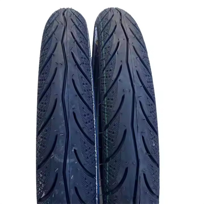 Motorcycle tires tubeless tires and tube tires made of black rubber