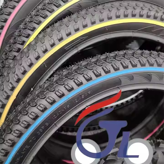 Tube Type Kids Bicycle Tires for BMX Mountain and Road Bikes Durable Rubber Material